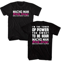 Macho Man Randy Savage Tower of Power Slogan Men&#39;s T Shirt Wrestling - £21.66 GBP+