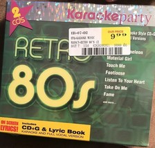 KARAOKE PARTY: RETRO  80’s - 2 CD + G  - BRAND NEW - $4.95