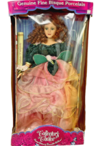 DanDee 18" Porcelain Doll Green Velvet Shimmer Ball Gown Donatella De Roma image 2