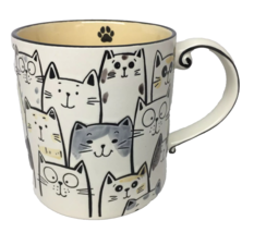 Spectrum Designz Kelly Cat Pointed Ears 21 Oz Mug Embossed Layered Collage Gift - £14.07 GBP