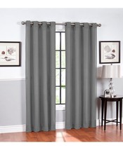 Regal Home Collections Hudson Grommet Curtain Size 84 X 52 Color Gray - £38.93 GBP