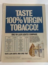 1978 L&amp;M Cigarette Vintage print Ad Pa8 - £3.94 GBP