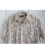 AXIST &quot;Silk Touch&quot; Men&#39;s Short Sleeve Button Down Pocket Shirt (M) Tan P... - £11.67 GBP
