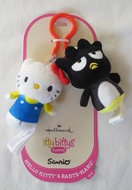 Hallmark Itty Bittys Clippys Sanrio Hello Kitty &amp; Badtz-Maru Plush Clippy - £10.32 GBP