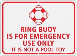 T R Ring Buoy Is For Emergency Use Only It Is A Pool Toy 1 Pack 14&quot;x10&quot; .040 Rus - $23.51