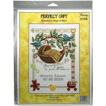 Imaginating Counted Cross Stitch Kit 7.5inchX10inch Perfect Gift Birth R... - $53.99