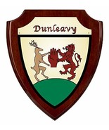 Dunleavy Irish Coat of Arms Shield Plaque - Rosewood Finish - $59.31 CAD