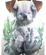 Koala Bear Apron Linen Cotton Adult Medium Size Home Kitchen Cooking US ... - $24.74