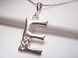 Celtic Style Letter "E" Pendant 925 Sterling Silver Corona Sun Jewelry e - $8.09