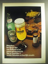 1974 Heineken Beer Ad - Heineken het fijnste bier van Holland - £14.60 GBP