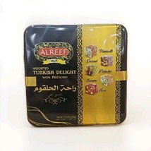 Alreef Assorted Turkish Delight 17.6 oz | Pistachio, Rose, Sesame &amp; Coconut - $28.50