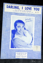 Darling, I Love You -1959 Sheet Music  Words by &amp; Music by Aldo Provenzano - £1.19 GBP