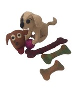 Dog Head Bones Felted Wool Plush Realistic  “a Cheerful Pet” Toys Nepal ... - £14.66 GBP