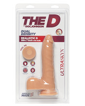 The D 7&quot; Realistic D Slim W/balls - Vanilla - $55.99