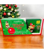 Vtg 1992 MERRY FISHING ELF Santa Christmas Animated Ornament Line Moves ... - $29.87