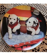 Danbury Mint ~ &#39;Pups N Boots&#39; by Marty Roper Dalmatian Plate B7662 ~ Fir... - $35.56 CAD