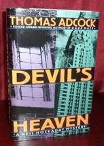 Thomas Adcock Devil&#39;s Heaven First Edition Signed Fine Hardcover Dj Mystery Nyc - £12.70 GBP
