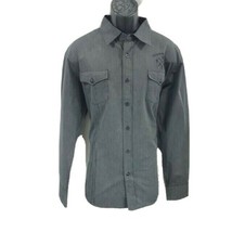Indigo Star Men&#39;s Black Shirt Casual Button-Down Long Sleeve Woven Sizes... - $24.75