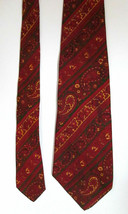 Men&#39;s Brooks Brothers Red Paisley Necktie Printed in England 100% Silk T... - £13.92 GBP