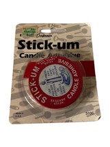 FOX RUN Stick-Um Candle Adhesive 1/2 oz.  *NEW Old Stock - £4.84 GBP
