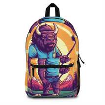 Golf Bison Buffalo USA Style Graphic Backpack - $110.27