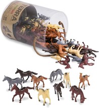 Battat Terra - AN6038Z - Horses In Tube Action Figure Set - £16.74 GBP