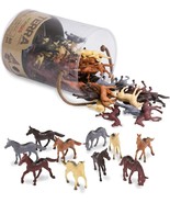 Battat Terra - AN6038Z - Horses In Tube Action Figure Set - £16.47 GBP