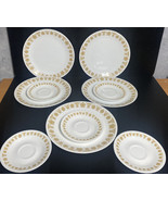 Corelle SET of 10 &quot; Butterfly Gold &quot; Replacement VTG Dinner Plates &amp; Tea... - $24.72