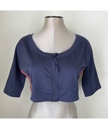 Adidas x Parley Training Yoga Crop Top Size XL Extra Large NEW Navy &amp; Bu... - $27.81