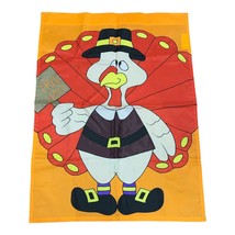 Garden Yard Flag Turkey Fall Thanksgiving 28x38 Inches - £8.11 GBP