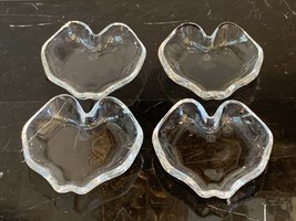 Baccarat Crystal COEUR Heart Shape Dishes Set of 4 - £110.53 GBP