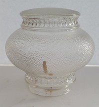 Vintage Clear Textured Glass Ceiling Fixture Pendant Light Shade - $18.81