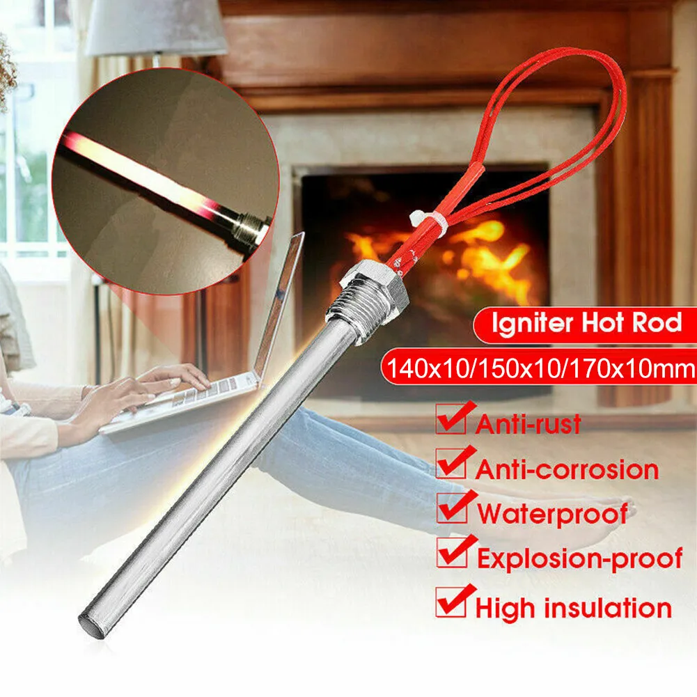 House Home 350W 220V Aniter Hot Rod Wood Alet Heating Tube Fireplace Grill Stove - £28.14 GBP