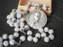 Praying ROSARY od Saint PETER CHANEL in Murano glass Italy 1960s - $29.00