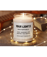 Unstoppable Light Candle - Scented Soy Wax 9oz - Inspire & Shine - Perfect Gift - $26.70