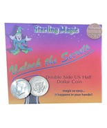 Genuine US Double Sided Half Dollar Coins With Instructions for Magic Tr... - £8.62 GBP+