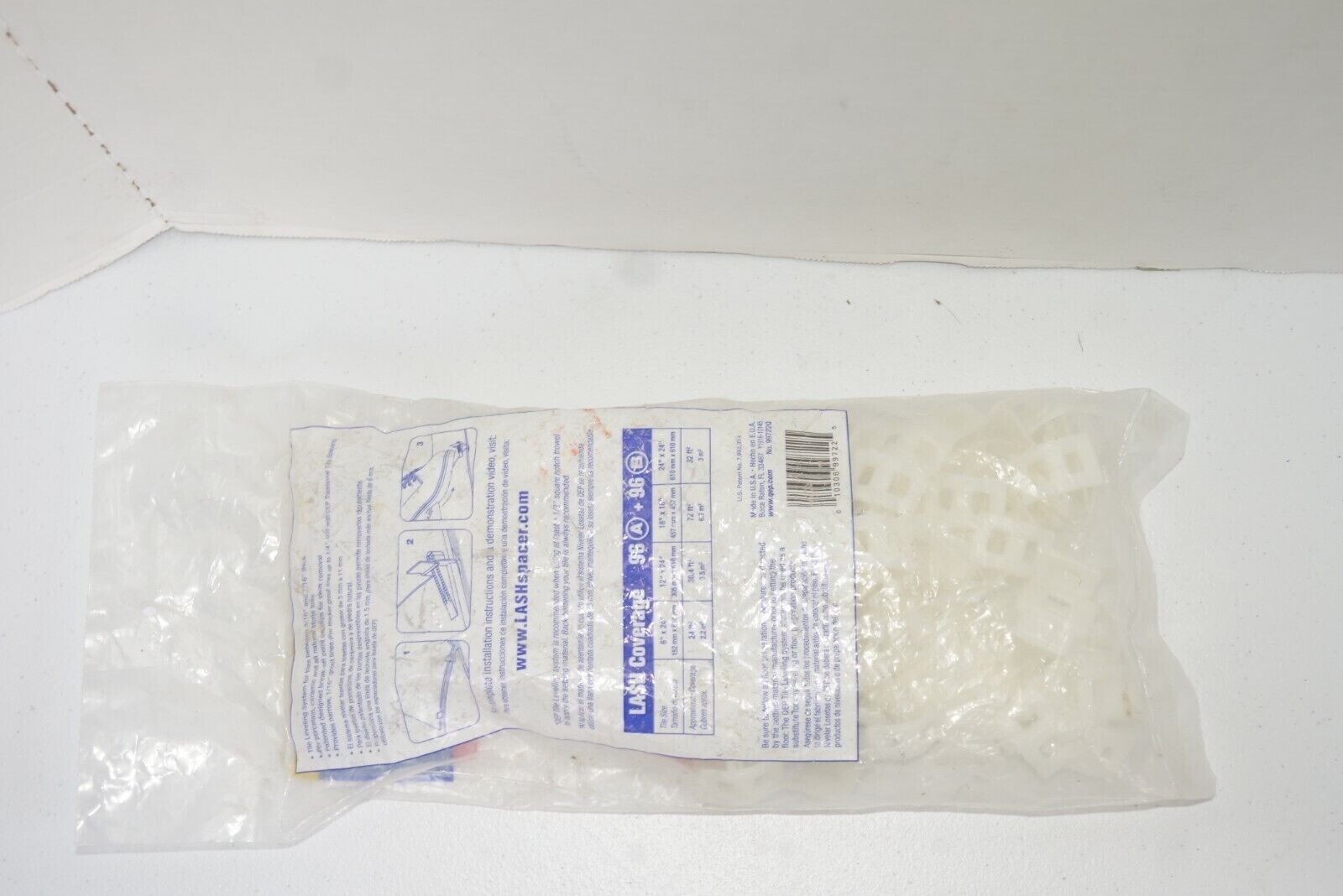 QEP Lash Tile Leveling & Spacer System CURVED Clips A 96 Pack Plastic 99722Q Item image 6