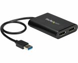 StarTech.com USB 3.0 to Dual DisplayPort Adapter 4K 60Hz, DisplayLink Ce... - $154.37