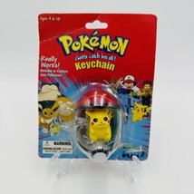 Nintendo Pokemon Pikachu Keychain 1999 Creatures Game Freak Release Or Capture - £43.38 GBP