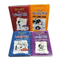 4 Diary Of A Wimpy Kid Book Lot Jeff Kinney 3 Hardback 1 Paperback Rodrick Rules - £6.23 GBP