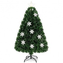 LED Optic Artificial Christmas Tree with Snowflakes-4 Feet - Color: Gree... - $95.47