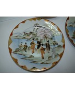 Set 3 Antique 19C Japanese Marked Porcelain Plates Hand-Painted Chinese ... - $295.06 CAD