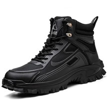 Luxury New Men Safety Boots Protect Puncture Proof Work Boots Steel Toe Construc - £57.53 GBP