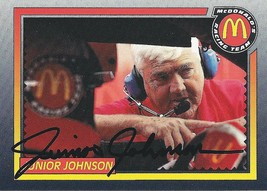 AUTOGRAPHED Junior Johnson 1992 Maxx Racing (Team Owner) McDonalds Race Team Rar - £28.32 GBP