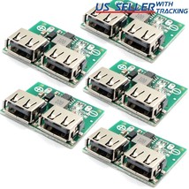 5Pcs 15W Dual Usb 5V 3A Dc Buck Voltage Step-Down Charging Module 9V 12V... - £10.18 GBP