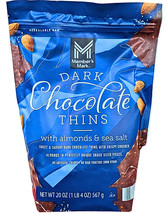 Member&#39;s Mark Dark Chocolate Thins with Almonds &amp; Sea Salt 20 Oz - $22.38