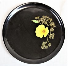 10&quot; Couroc Plate with Inlaid California Poppy - $24.75