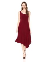Anne Klein Womens Sleeveless Asymmetrical Dress Color Cordovan Size X-Large - £101.64 GBP