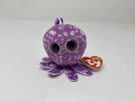 TY Beanie Boos - LEGS the Purple Octopus (Glitter Eyes) (Key Clip) - MWMTs - £8.51 GBP