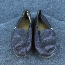 TOMS  Women Flat Shoes Purple Synthetic Slip On Size 7 Medium - £13.49 GBP